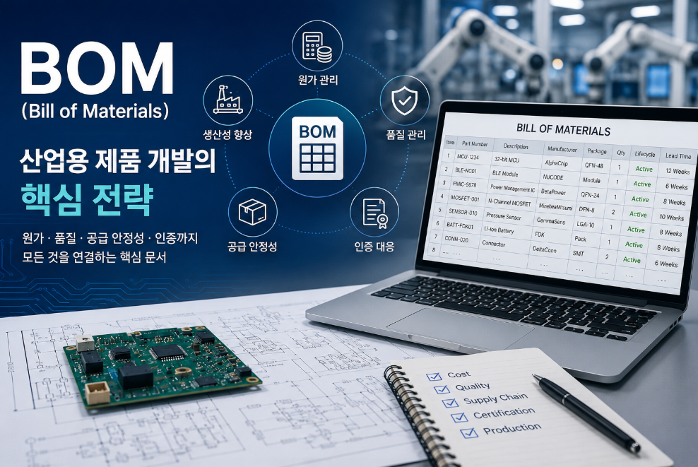 산업용 제품 개발에서 부품 선정이 중요한 이유